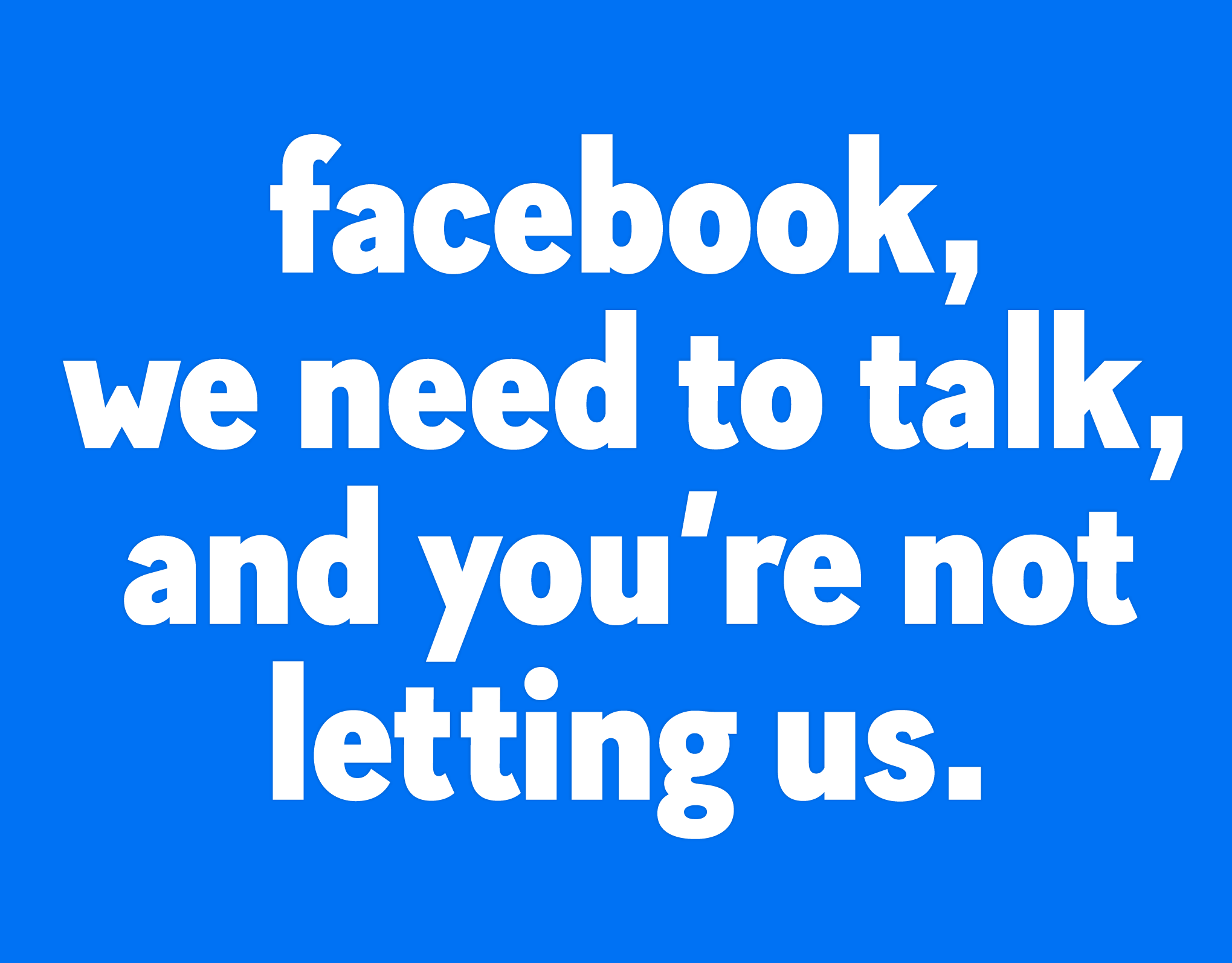 fb we neet to talk fb we neet to talk