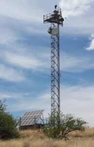 Elbit Systems tower near Sasabe, AZ, photo by Deborah Mayaan