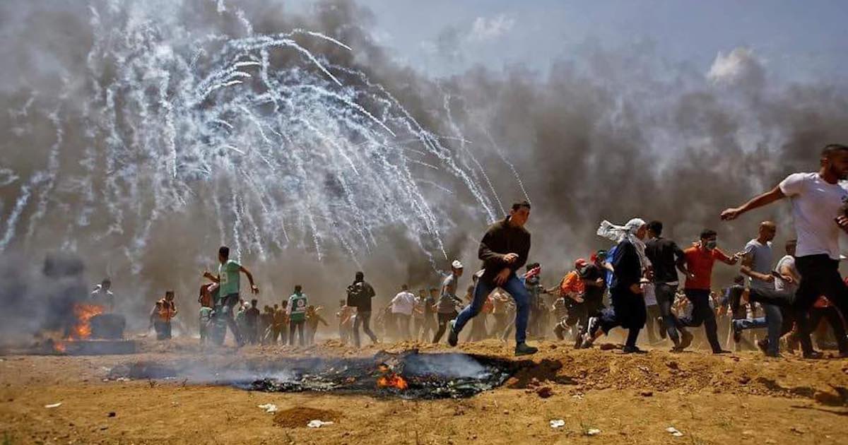 Gaza-tear-gas