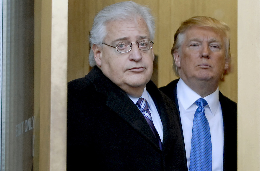 Donald Trump, center, along with his daughter Ivanka Trump, right, and attorney David Friedman, left, exit the Federal Building following their appearance in U.S. Bankruptcy Court Thursday, Feb 25, 2010 in Camden, New Jersey. (Bradley C Bower/Bloomberg News)