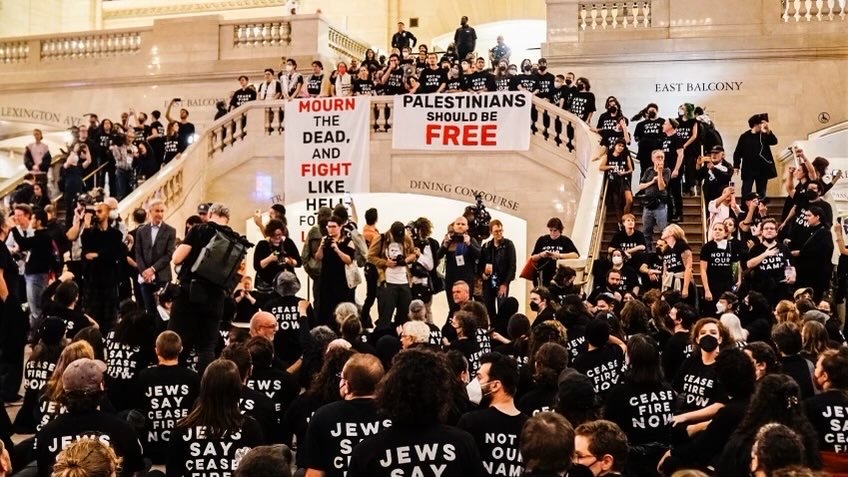 ICYMI: ‘Never Again for Anyone’: Thousands Of Jewish Protesters Demanding Gaza Cease-Fire in Grand Central Station… Hundreds Arrested.
