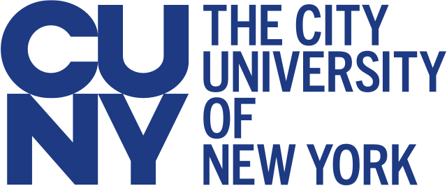 <a href="https://commons.wikimedia.org/w/index.php?search=cuny&title=Special%3AMediaSearch&type=image">City University of New York wordmark</a>, public domain.